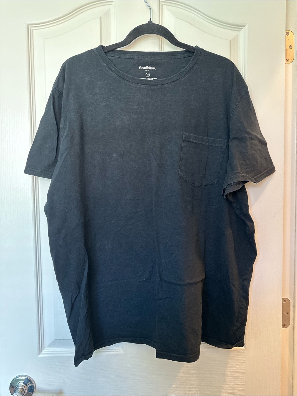 Goodfellow & Co Black Pocket Tee Men’s XXL Short Sleeve Crew Neck Shirt